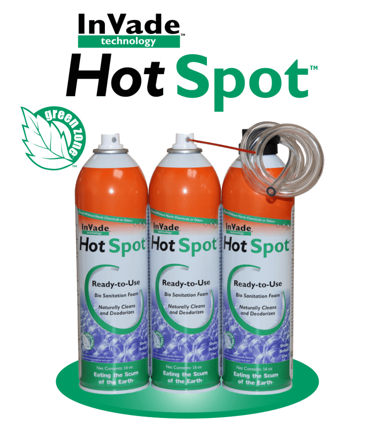 Invade Hot Spot Foaming Drain Cleaner 16 oz can