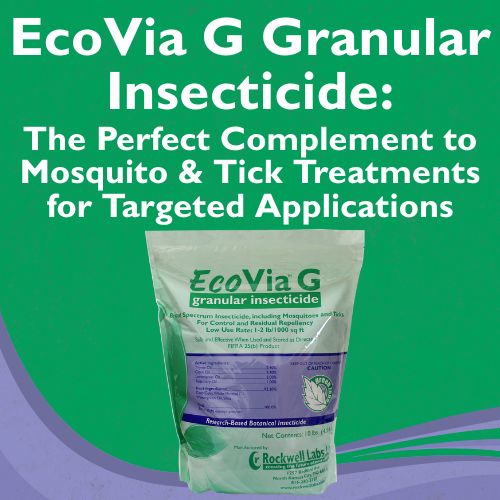 EcoVia G Granular Insecticide: The Perfect Complement to Mosquito & Tick Treatments for Targeted Applications